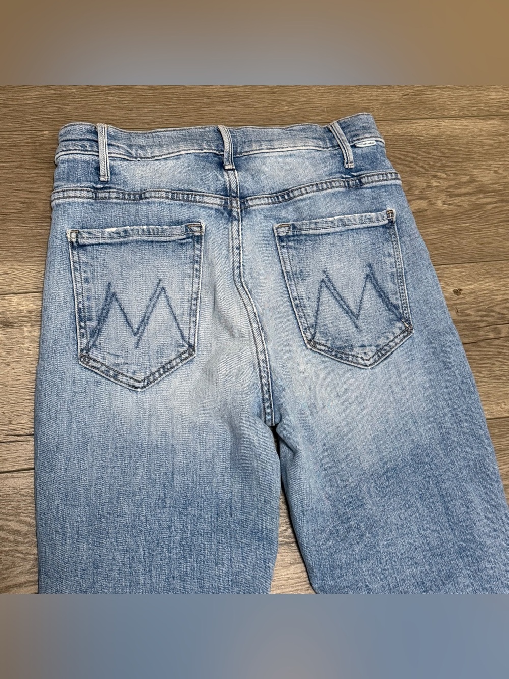 MOTHER The Hustler Ankle Jeans Scenic Route Medium Wash Flare Leg Sz 28 - Picture 12 of 14